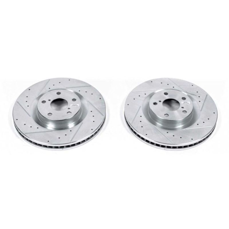 PowerStop fits Lexus 09-10 GS350 Front Evolution Drilled & Slotted Rotors - Pair