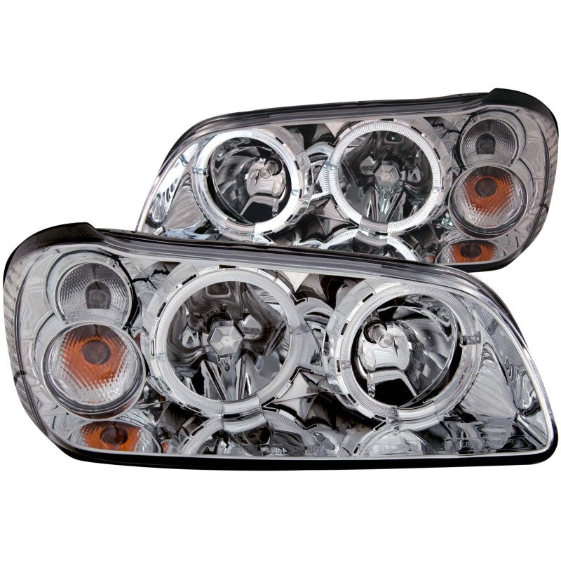 ANZO 121202 2003 fits Nissan 02-20 Maxima Crystal Headlights w/ Halo Chrome