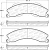 Stoptech 308.1411 Street Brake Pads - Rear