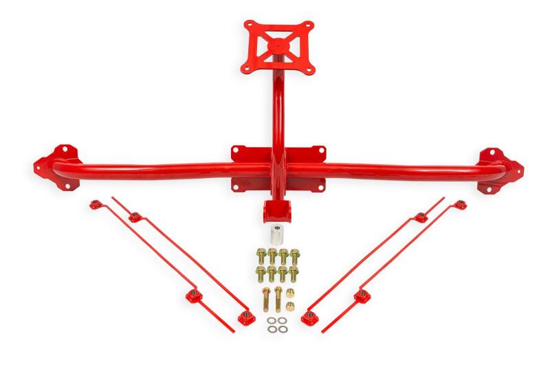 BMR PM570R 14-19 fits Chevrolet Corvette C7 Bolt-On Parachute Mount - Red