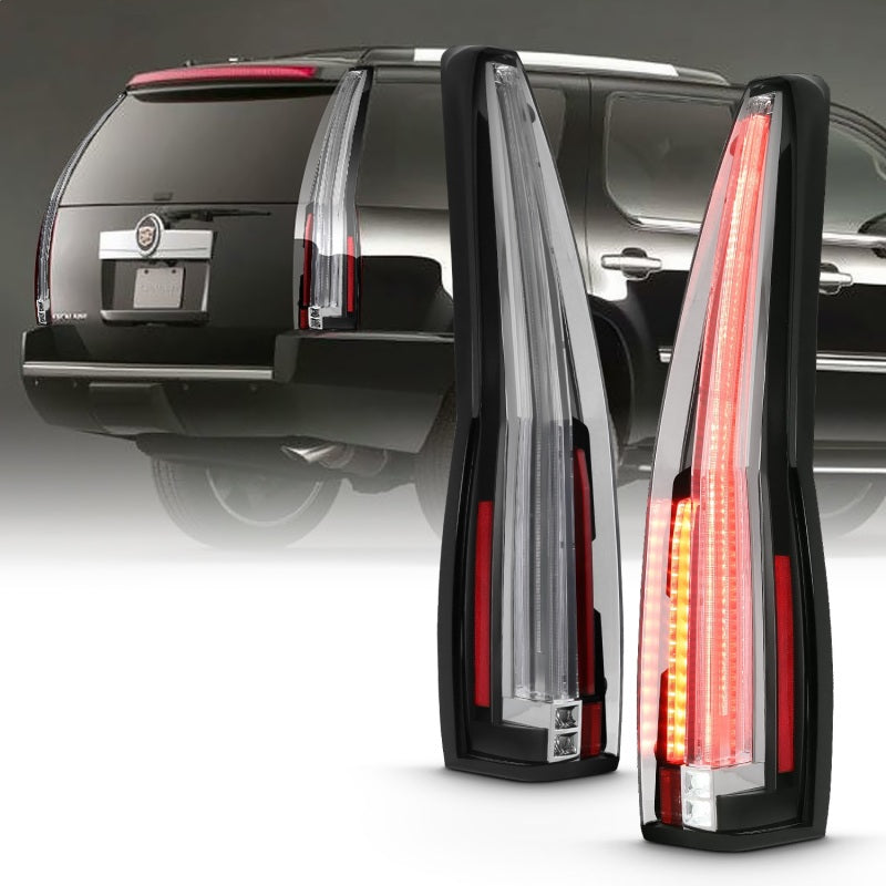 ANZO 311296 2014 fits Cadillac 07-20 Escalade Led Taillights Red/Clear