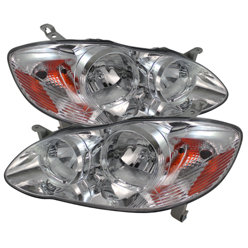 5073747 Xtune fits Toyota 03-06 Corolla Crystal Headlights Chrome HD-JH-TC03-A