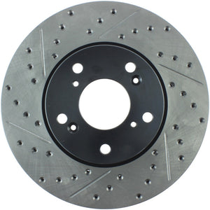 Stoptech 127.40036R 06-08 fits Civic GX / 02-04 CR-V / 98-02 Honda Accord V6 / 03-07 Accord 4 cyl/V6 MT Slotted & D