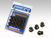 Rays W17RN12125BL25 17 Hex Racing Nut Set L25 Short Type 12x1.25 - Blk Chromate (16 Pieces)
