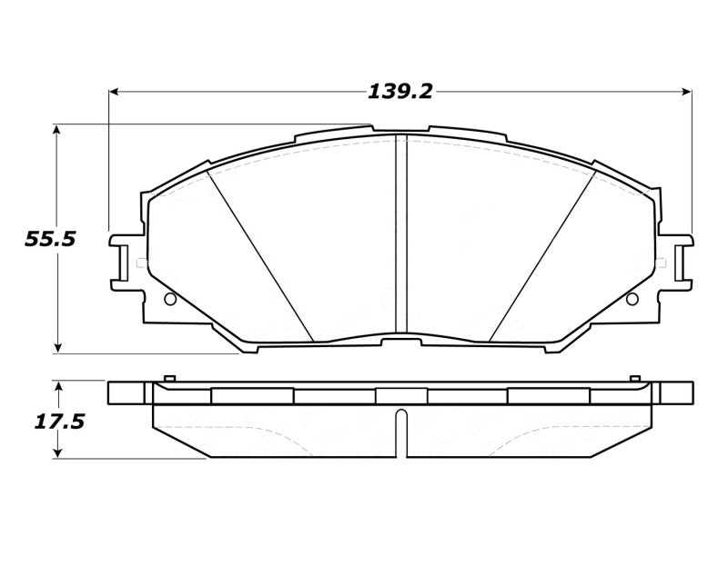 Stoptech 308.121 Street Touring 10 Lexus HS 250h / 09 Pontiac Vibe 1.8L Front Pads