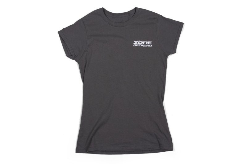 Zone Offroad ZONU9163S Charcoal Gray Premium Cotton T-Shirt w/ Zone Offroad Logo - Womens - Small