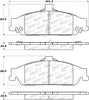 Stoptech 305.0727 Street Select Brake Pads
