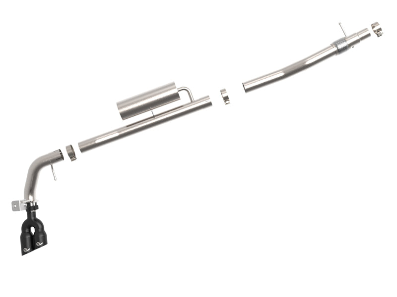 AFE 49-33119-B Series 3in 304 SS Cat-Back Exhaust Side Exit w/ Black Tips 19-20
