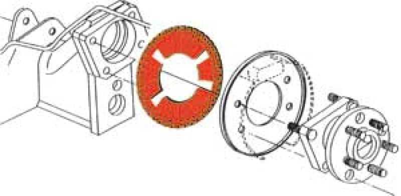 SPC Performance 75800 EZ Shim Dual Angle Camber/Toe Shim (Red)