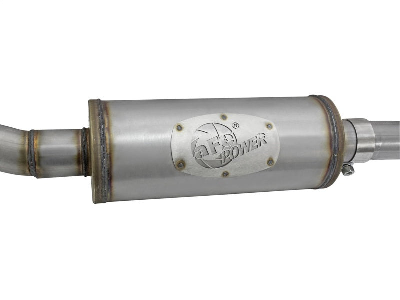 AFE 49-48056-B Series CB 2.5in Dual Center Exit SS Exhaust w/ Black Tips 07-15