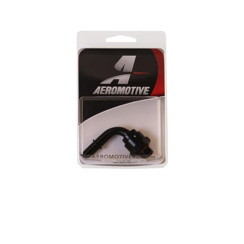Aeromotive  15135 Fitting - AN-06 - 90 Degree - 3/8 Male Quick Connect