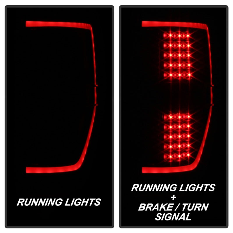 xTune 9042195 09-14 fits Ford F-150 Light Bar LED Tail Lights - Black Smoke (AL