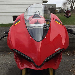 New Rage Cycles 1299-MBO-B 15-19 Ducati 1299 Panigale Mirror Block Off Turn Sign