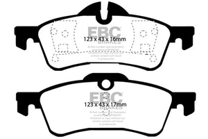 EBC DP21701 04-06 Mini Hardtop 1.6 Greenstuff Rear Brake Pads