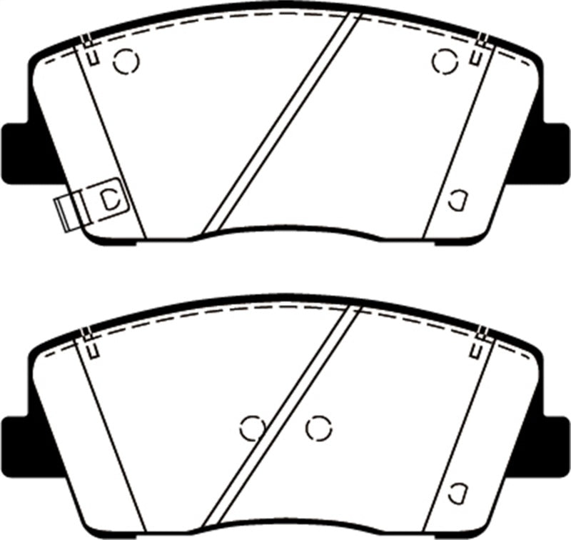 EBC DP22358 2019+ fits Genesis G70 2.0L Turbo Greenstuff Front Brake Pads