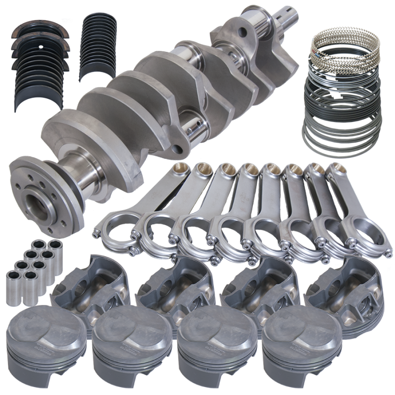 Eagle 35700100 fits Chevy 454 4.250in Counterweight Crank 6.385in H-Beam 43cc 4.350in Pistons Rotating Assembly
