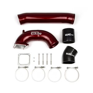 Wehrli 98.5-02 Cummins 5.9L 3.5in Intake Horn & Driver Intercooler Pipe - Candy Teal