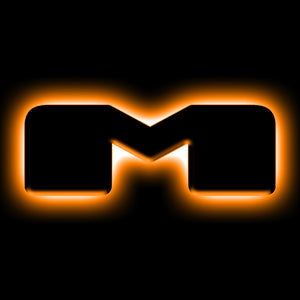 ORACLE Lighting 3141-M-005 Universal Illuminated LED Letter Badges - Matte Blk Surface Finish - M