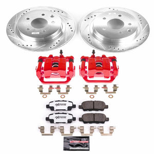 PowerStop fits Nissan 11-19 Leaf Rear Z26 Street Warrior Brake Kit w/Calipers