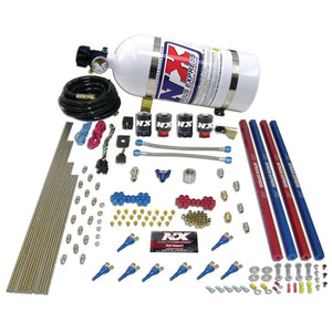 Nitrous Express 90000-10 Shark/Gas (200-600HP) 2 Solenoid Nitrous Kit w/10lb Bot