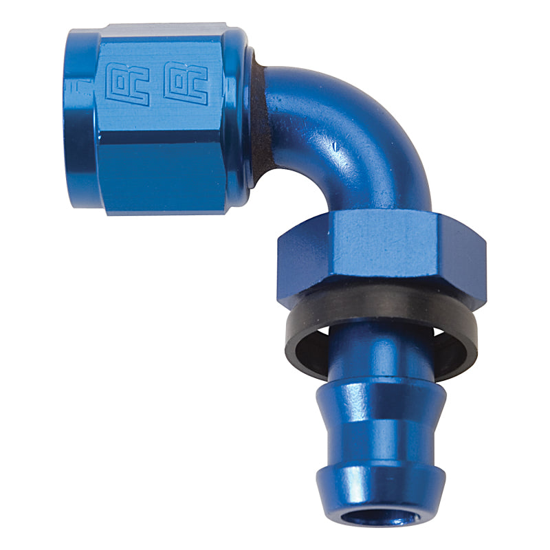 Russell 624160 Performance -6 AN Twist-Lok 90 Degree Hose End (Blue)