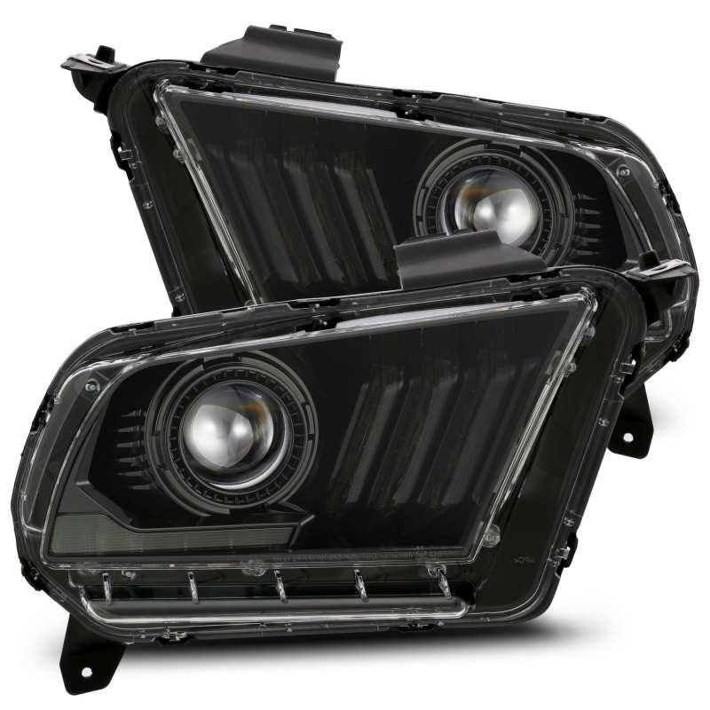 AlphaRex  880118 fits Ford 10-12 Mustang LUXX LED Proj Headlights Plank Style Al