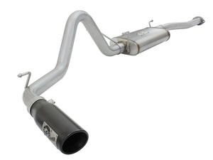 AFE 49-46024-B orce XP 2.5in Cat-Back Stainless Steel Exhaust System w/Black Ti