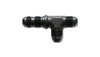 Vibrant 10627 -8AN Bulkhead Adapter Tee on Run Fittings - Anodized Black Only
