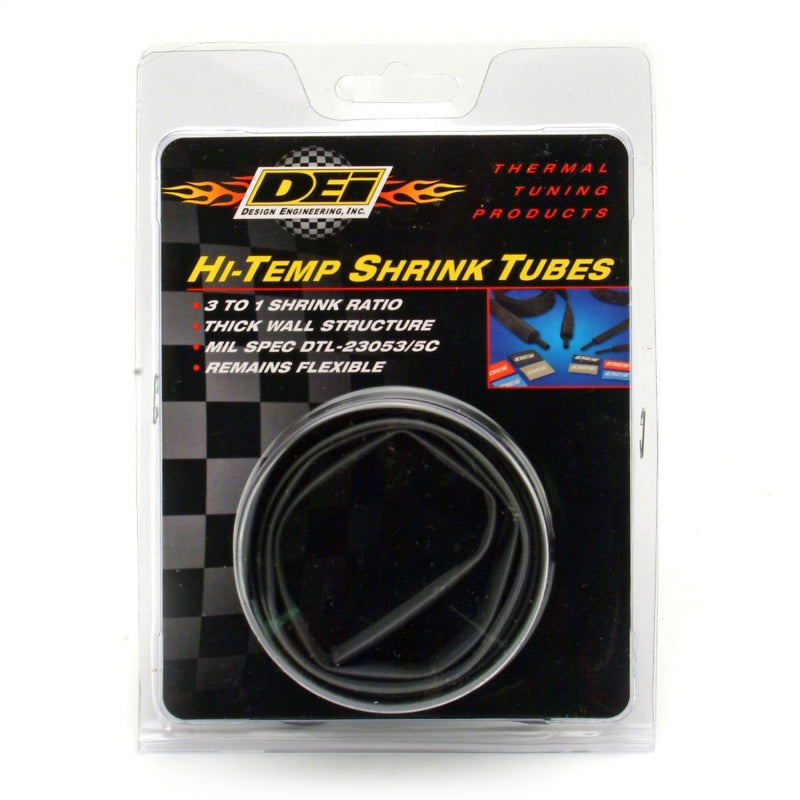 DEI  10832 Hi-Temp Shrink Tube 9mm x 4ft - Black