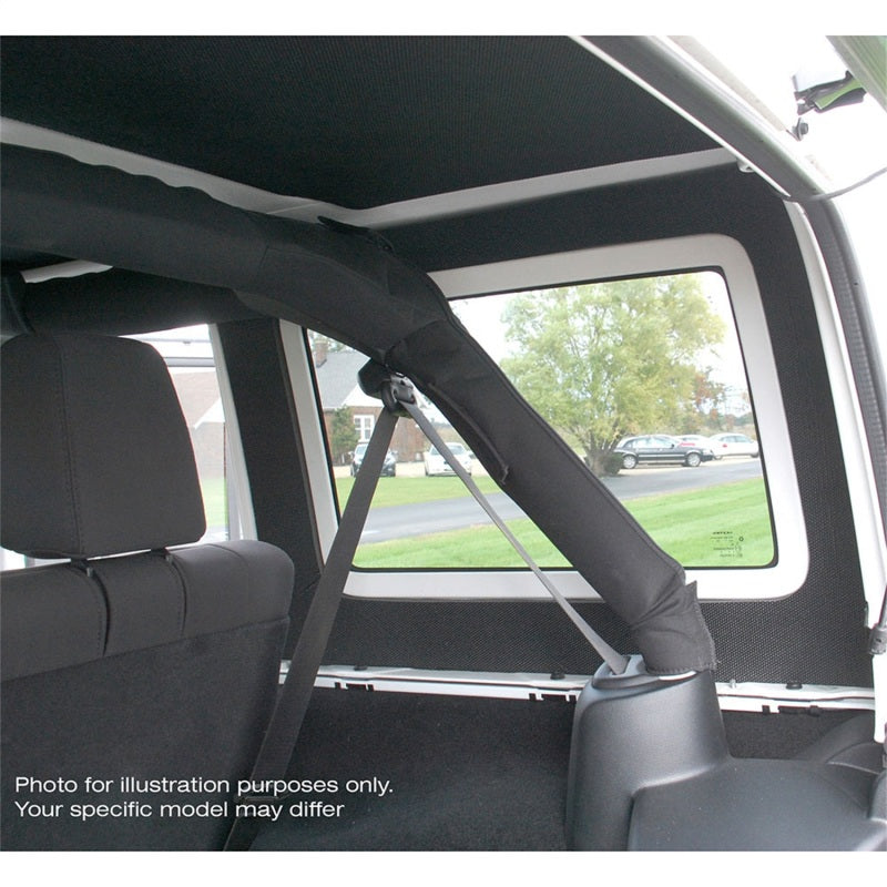 DEI  50166 fits Jeep 11-18 Wrangler JK 2-Door Boom Mat Rear Side Window Trim - 2
