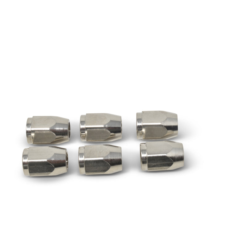 Russell 642941 Performance -3 AN Tube Nut With Integrated Tube Sleeve (Qty. 6)