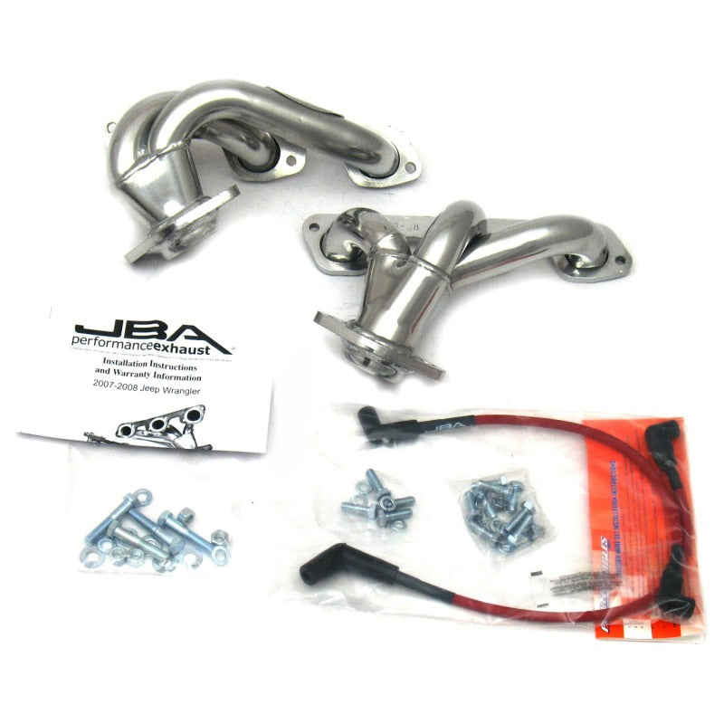 JBA 1528SJS fits Jeep 07-11 3.8L V6 1-1/2in Primary Silver Ctd Cat4Ward Header