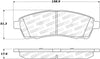 Stoptech 305.0757 Street Select Brake Pads