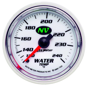 AutoMeter 7332 Autometer Water Temp NV 2-1/16in 120-240 Deg F Mechanical Gauge