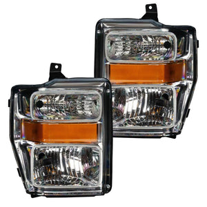 ORACLE Lighting 7189-335 Oracle 08-10 fits Ford F250 Pre-Assembled Halo Headlights - Chrome Housing - w/ BC1 Controller