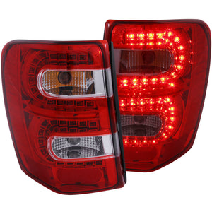 ANZO 311150 1999-2004 fits Jeep Grand Cherokee LED Taillights Red/Clear