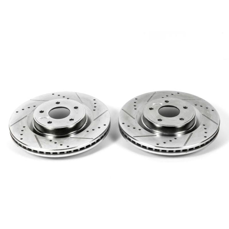 PowerStop fits Infiniti JX35 Front Evolution Drilled & Slotted Rotors - Pair