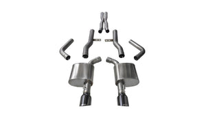 CORSA Performance 14996BLK Corsa 2015-2023 fits Dodge Charger SRT/Scat Pack/R/T 6.4L Black Xtreme Cat-Back Exhaust