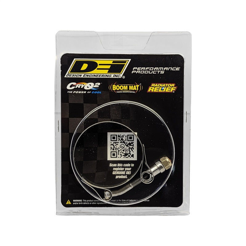 DEI  10214 Stainless Clamp 2.25in to 2.56in - Wide Band Clamp 1 per pack