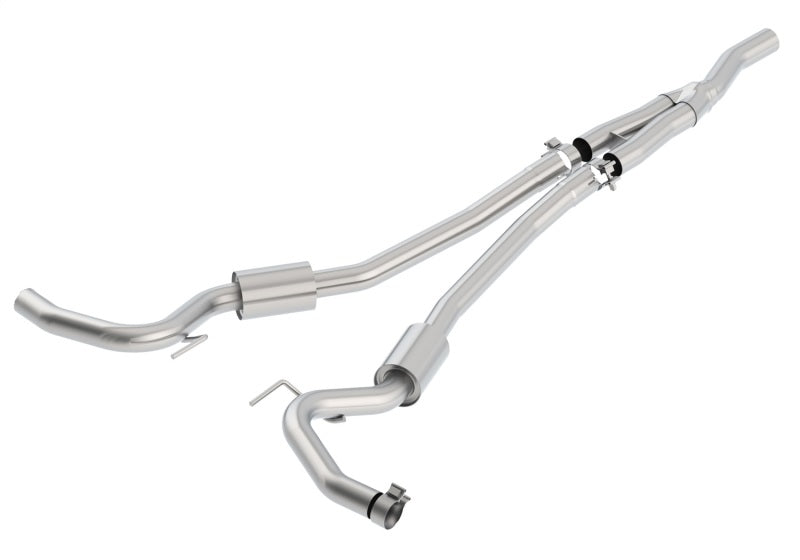 fits Ford Racing M-5200-M4SBA 2018 Mustang 2.3L Ecoboost Cat-Back Sport Exhaust System w/Black Chrome Tips