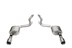 CORSA Performance 21253 Corsa 2024+ fits Ford Mustang GT Sport Axle-Back Dual Rear Exit with 4.5in Straight Cut Polished Tips