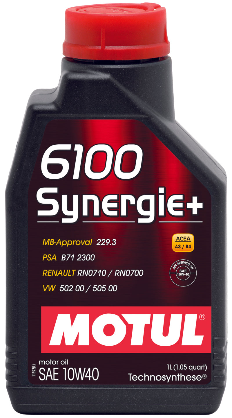 Motul 108646 1L Technosynthese Engine Oil 6100 SYNERGIE+ 10W40 - 1L