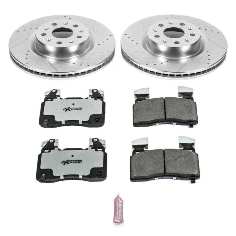 PowerStop K6998-26 16-18 fits Cadillac CT6 Front Z26 Street Warrior Brake Kit