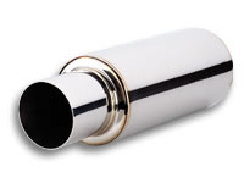 Vibrant 1059 rbo Round Muffler (23in Long) with 4in Round Tip Straight Cut - 3i
