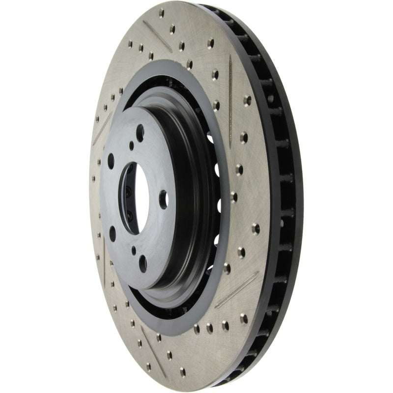 Stoptech 127.44158L Sport Drilled & Slotted Rotor - Front Left