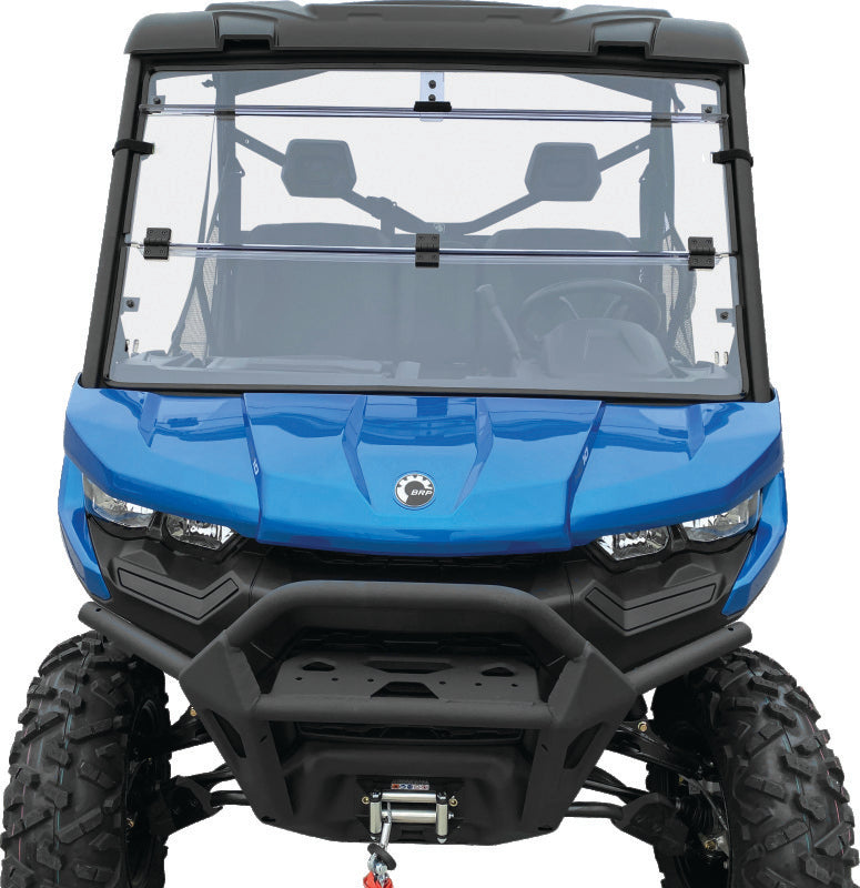 QuadBoss 375784 16-22 Can-Am Defender HD10 Windbreak Folding Windshield