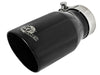 AFE 49T25354-B07 orce-Xp Universal 409 SS Single-Wall Clamp-On Exhaust Tip - Bl