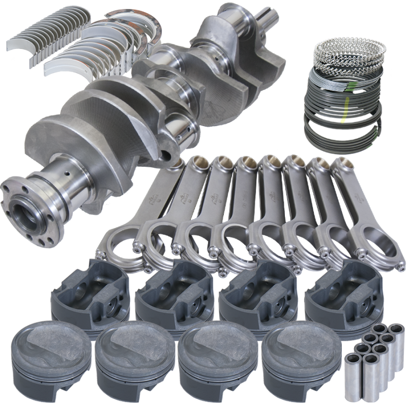 Eagle B42105030 fits Oldsmobile 455 4.500in Crank 7.100in H-Beam -22cc Inv Dome 4.155in Pistons Balanced Assembly