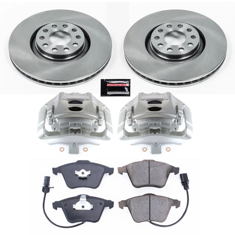 Power Stop KCOE2990 05-09 fits Audi A4 Quattro Front Autospecialty Kit w/Cals