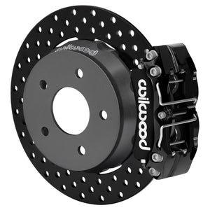 Wilwood 140-18060-D 22-24 Polaris RZR Turbo/ Pro R 5-Lug Rear Big Brake Kit - Drilled Rotors Black Powder Coat